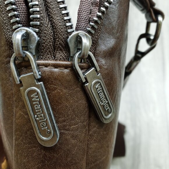 Wrangler Vegan Leather Crossbody Bag Small Sling Bag for Women - Picture 7 of 10
